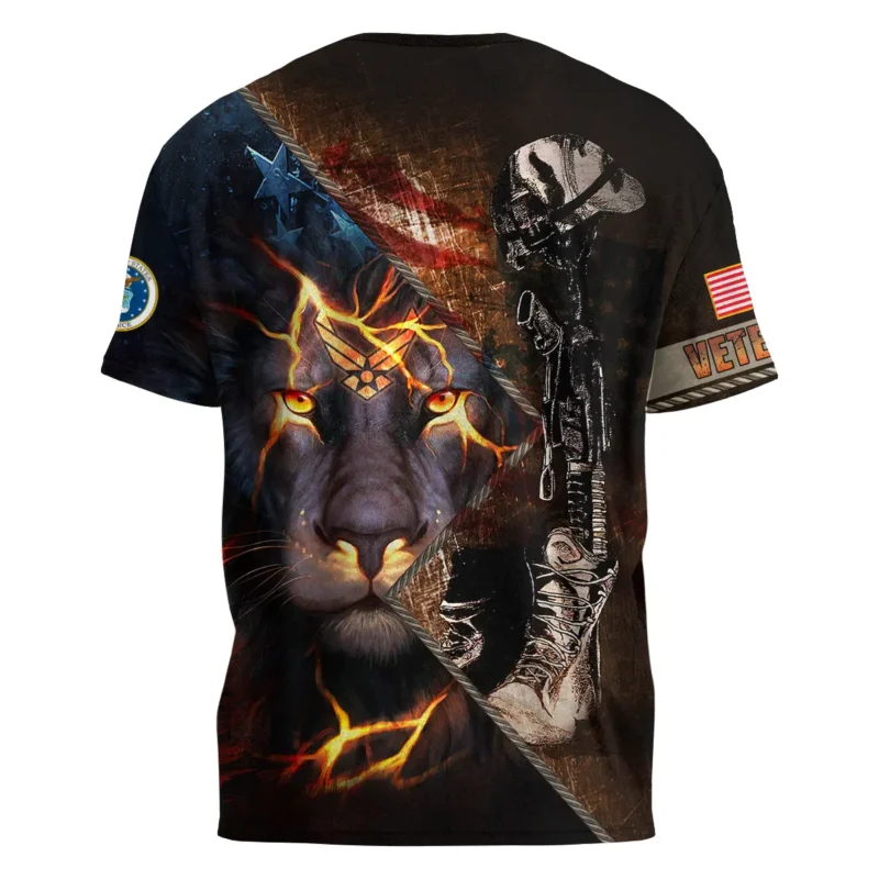 Helmet Rifle Boots Lion U.S. Air Force All Over Prints BLVTR17924A2AFTS - T Shirt