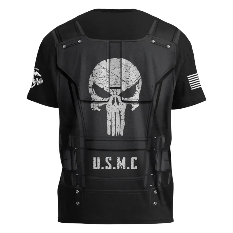 Punisher Skull U.S. Marine Corps All Over Prints BLVTR18924A1MCTS - T Shirt