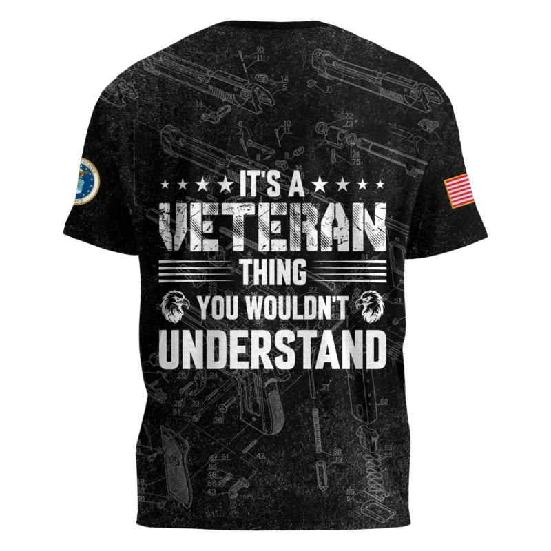 It's A Veteran Thing You Wouldn't Understand Bullet Dissection U.S. Air Force All Over Prints BLVTR21924A1AFTS - T Shirt