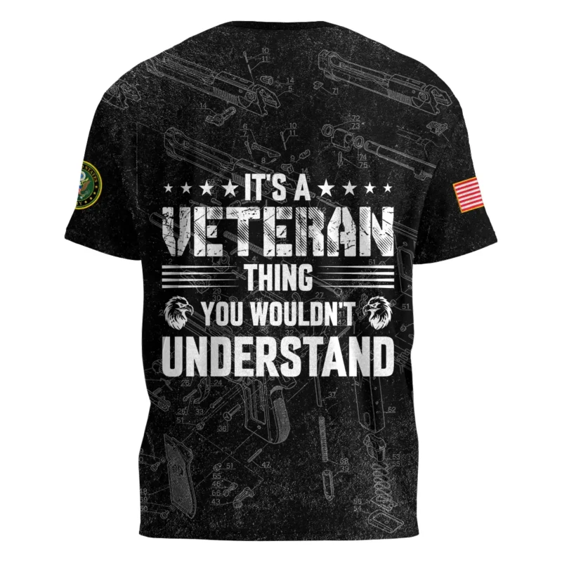 It's A Veteran Thing You Wouldn't Understand Bullet Dissection U.S. Army All Over Prints BLVTR21924A1AMTS - T Shirt