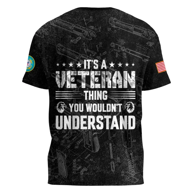 It's A Veteran Thing You Wouldn't Understand Bullet Dissection U.S. Coast Guard All Over Prints BLVTR21924A1CGTS - T Shirt