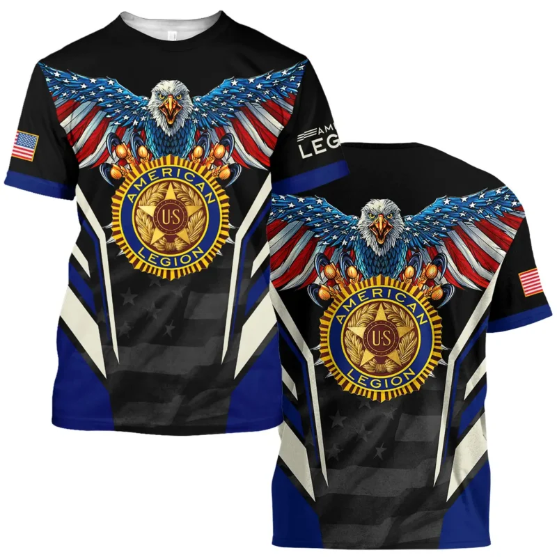 Eagle And American Legion United States Veteran All Over Prints BLVET24924A1TS - T Shirt