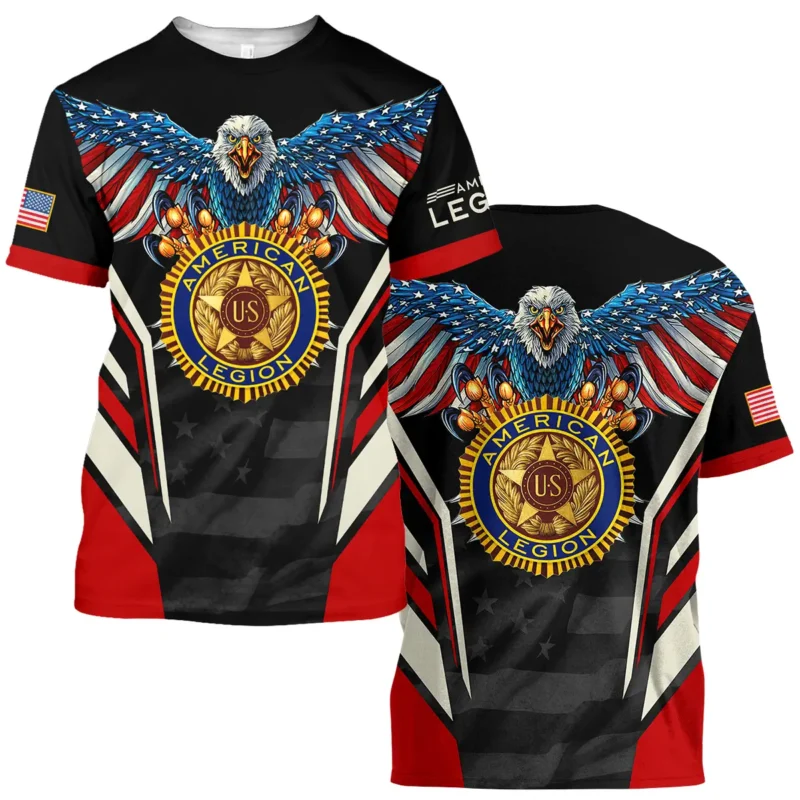 Eagle And American Legion United States Veteran All Over Prints BLVET24924A2TS - T Shirt