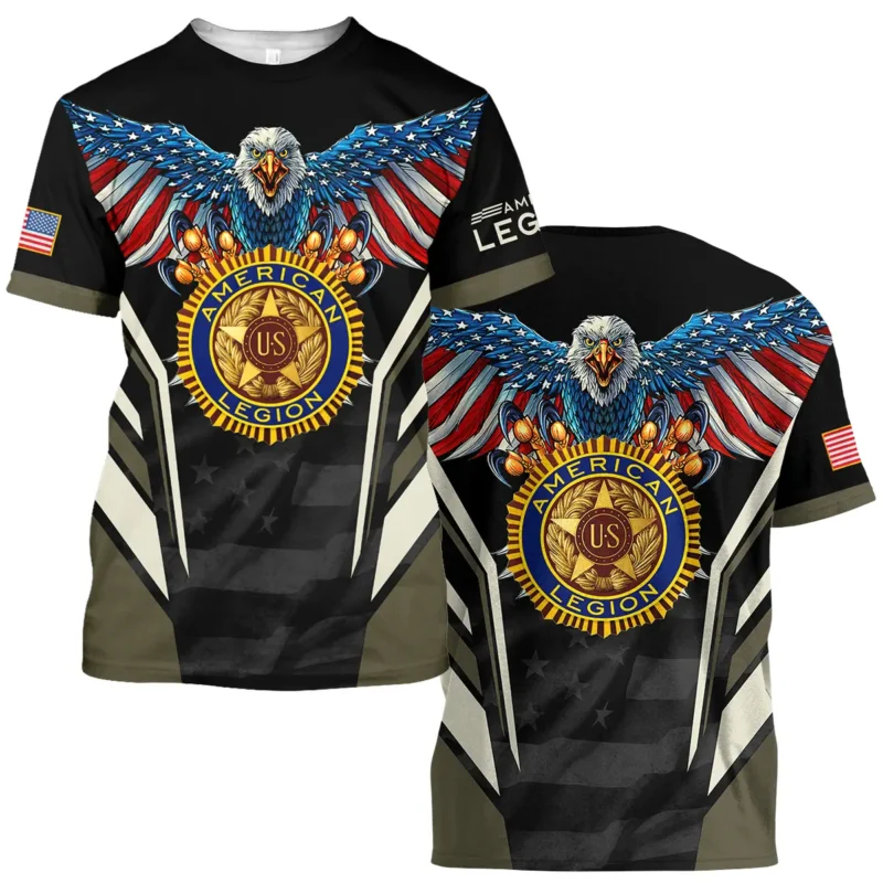 Eagle And American Legion United States Veteran All Over Prints BLVET24924A4TS - T Shirt