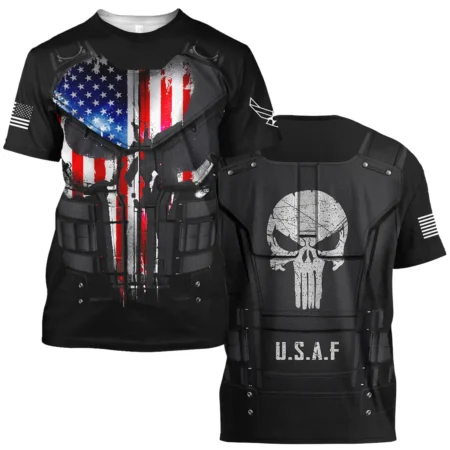 Punisher Skull U.S. Air Force All Over Prints BLVTR18924A1AFTS - T Shirt