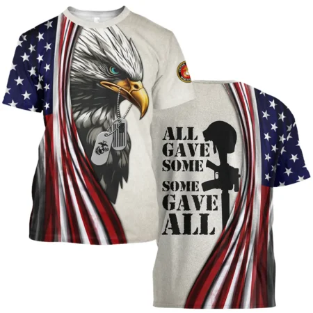 All Gave Some Some Gave All U.S. Marine Corps All Over Prints BLVTR19924A2MCTS - T Shirt