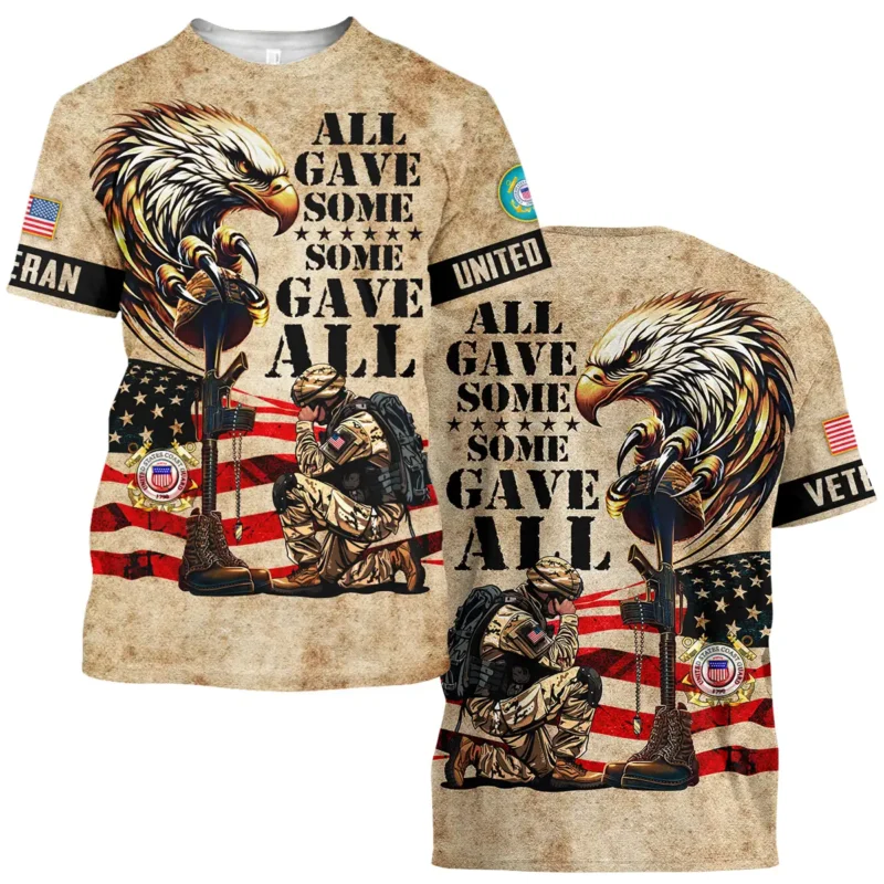 Honor The Fallen All Gave Some Some Gave All U.S. Coast Guard All Over Prints BLVTR19924A3CGTS - T Shirt