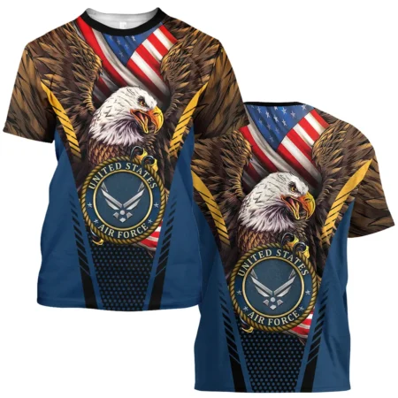 Eagle And Flag U.S. Air Force All Over Prints BLVTR20924A3AFTS - T Shirt