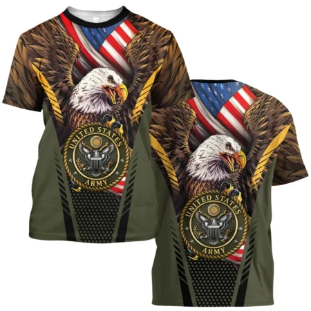 Eagle And Flag U.S. Army All Over Prints BLVTR20924A3AMTS - T Shirt