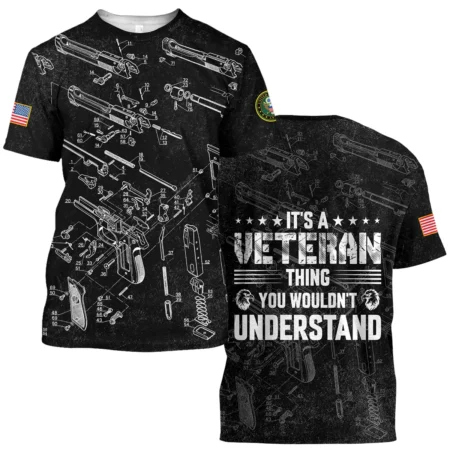 It's A Veteran Thing You Wouldn't Understand Bullet Dissection U.S. Army All Over Prints BLVTR21924A1AMTS - T Shirt