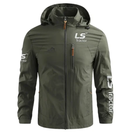 LS Unique Logo Collection For Farmer Tractor Lovers Waterproof Outdoor Jacket BLF8424A064