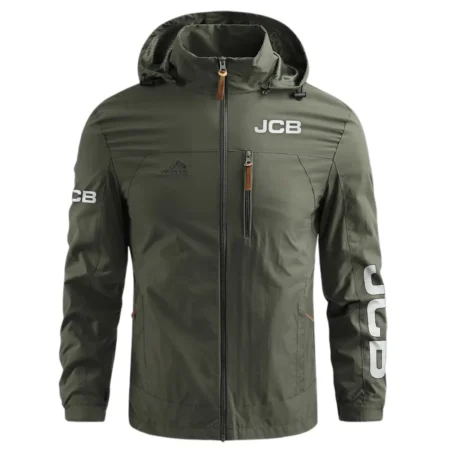 JCB Unique Logo Collection For Farmer Tractor Lovers Waterproof Outdoor Jacket BLF8424A084