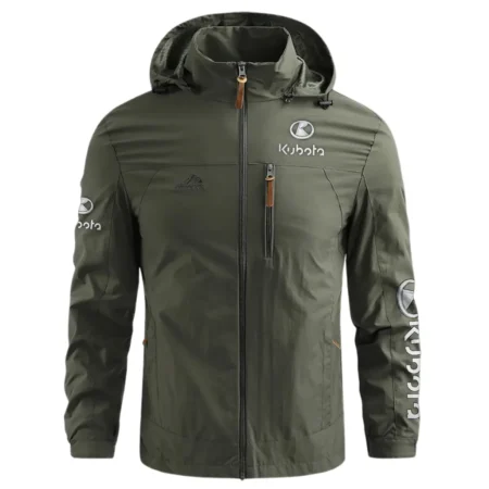 Kubota Unique Logo Collection For Farmer Tractor Lovers Waterproof Outdoor Jacket BLF8424A114