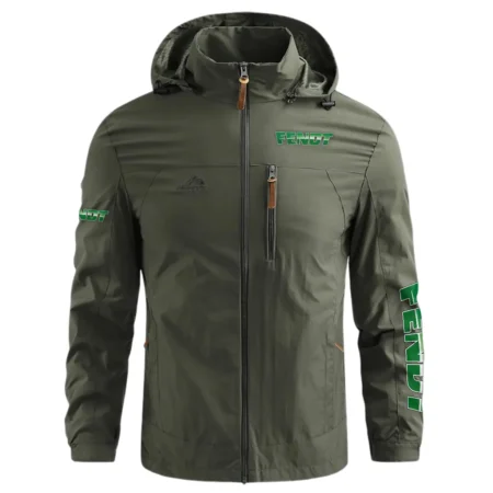 Fendt Unique Logo Collection For Farmer Tractor Lovers Waterproof Outdoor Jacket BLF8424A134