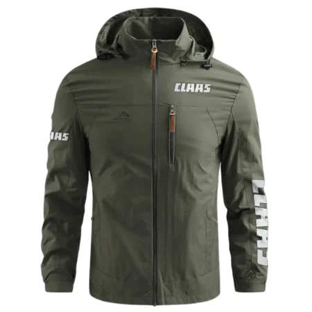 Claas Unique Logo Collection For Farmer Tractor Lovers Waterproof Outdoor Jacket BLF8424A174