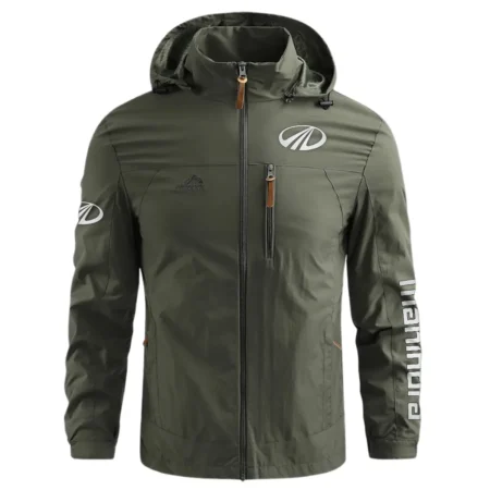 Mahindra Unique Logo Collection For Farmer Tractor Lovers Waterproof Outdoor Jacket BLF8424A184