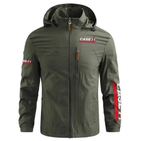 Case IH Unique Logo Collection For Farmer Tractor Lovers Waterproof Outdoor Jacket BLF8424A204