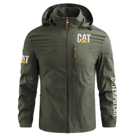 Caterpillar Unique Logo Collection For Farmer Tractor Lovers Waterproof Outdoor Jacket BLF8424A224