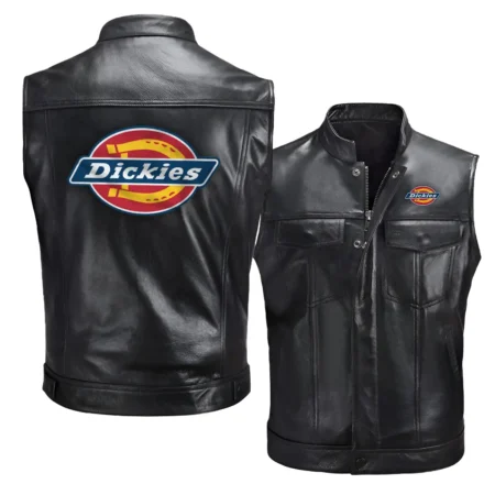 Collection Release Dickies Brand Agricultural and Craftwork Farmer Zipper Sleeveless Leather Jackets BLF15924A175