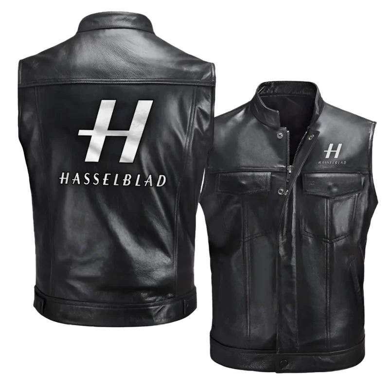 Collection Release Hasselblad Nature Photography Brand Zipper Sleeveless Leather Jackets BLPV9924A5HSB