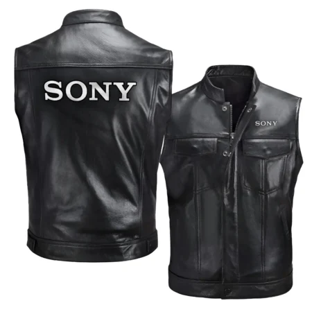 Collection Release Sony Nature Photography Brand Zipper Sleeveless Leather Jackets BLPV9924A5SN