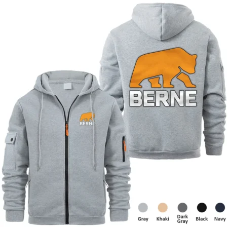 Collection Release Berne Brand Agricultural and Craftwork Farmer Full Zipper Hoodie BLF15924A136