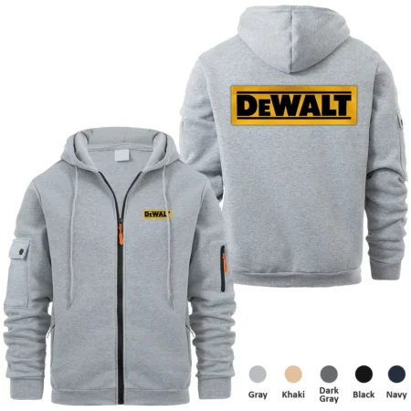 Collection Release DeWalt Brand Agricultural and Craftwork Farmer Full Zipper Hoodie BLF15924A166