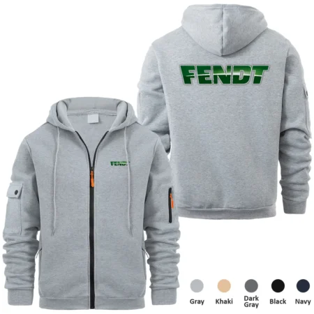 Collection Release Fendt Brand Agricultural and Craftwork Farmer Full Zipper Hoodie BLF15924A36