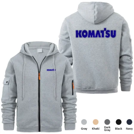 Collection Release Komatsu Brand Agricultural and Craftwork Full Zipper Hoodie BLF15924A66