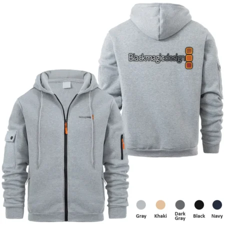 Collection Release Blackmagic Design Nature Photography Brand Full Zipper Hoodie BLPV9924A6BMD