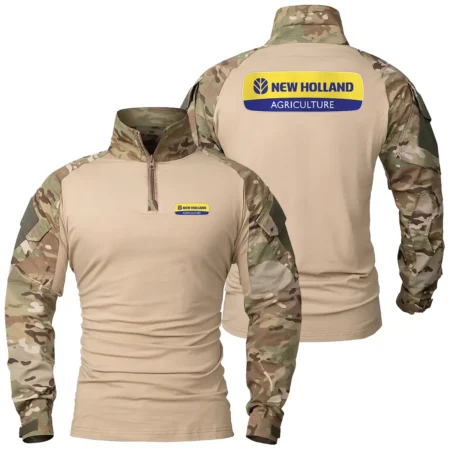 Collection Release New Holland Brand Agricultural and Craftwork Farmer Patchable Military Combat Shirt Long Sleeve BLF15924A97