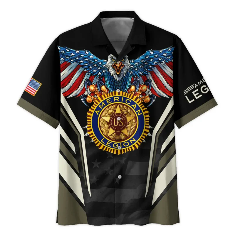 Eagle And American Legion United States Veteran All Over Prints BLVET24924A4HW - Hawaiian Shirt