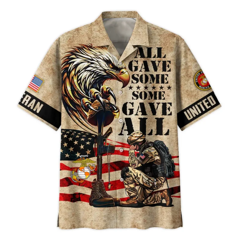 Honor The Fallen All Gave Some Some Gave All U.S. Marine Corps All Over Prints BLVTR19924A3MCHW - Hawaiian Shirt