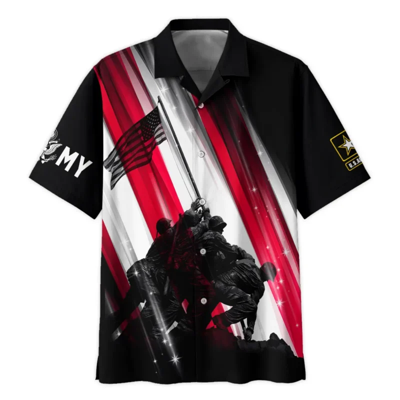 Raising the Flag U.S. Army All Over Prints BLVTR20924A2AMHW - Hawaiian Shirt