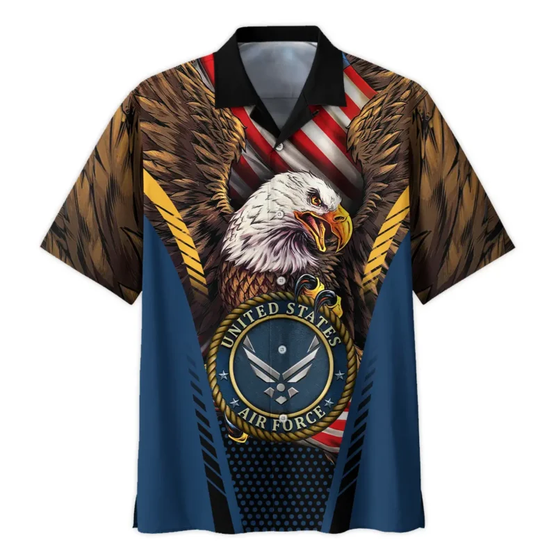 Eagle And Flag U.S. Air Force All Over Prints BLVTR20924A3AFHW - Hawaiian Shirt