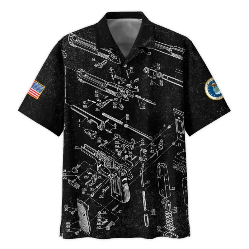 It's A Veteran Thing You Wouldn't Understand Bullet Dissection U.S. Air Force All Over Prints BLVTR21924A1AFHW - Hawaiian Shirt