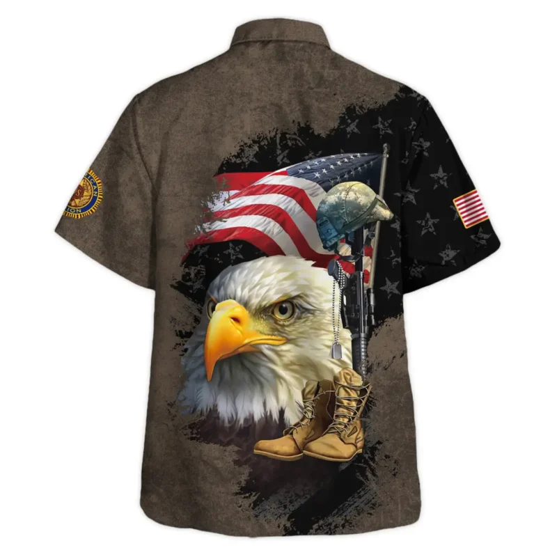 Eagle Helmet Boots American Legion United States Veteran All Over Prints BLVET24924E3HW - Hawaiian Shirt