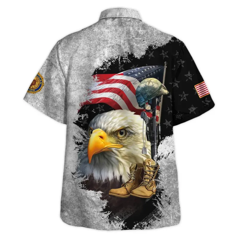 Eagle Helmet Boots American Legion United States Veteran All Over Prints BLVET24924E4HW - Hawaiian Shirt