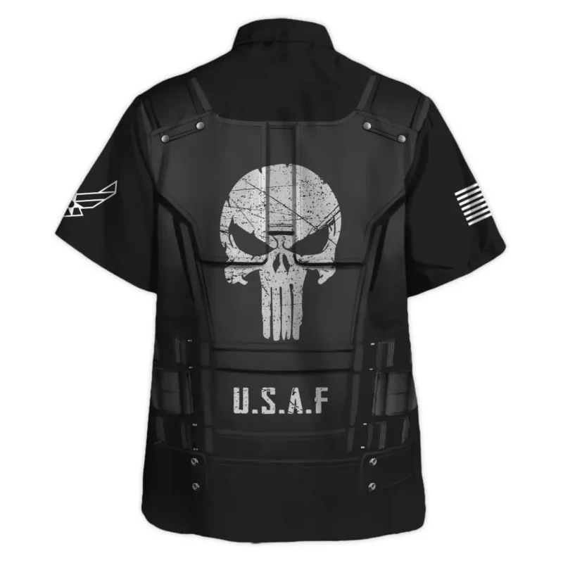 Punisher Skull U.S. Air Force All Over Prints BLVTR18924A1AFHW - Hawaiian Shirt