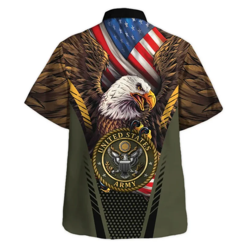 Eagle And Flag U.S. Army All Over Prints BLVTR20924A3AMHW - Hawaiian Shirt