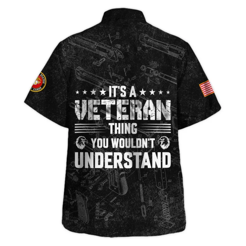 It's A Veteran Thing You Wouldn't Understand Bullet Dissection U.S. Marine Corps All Over Prints BLVTR21924A1MCHW - Hawaiian Shirt