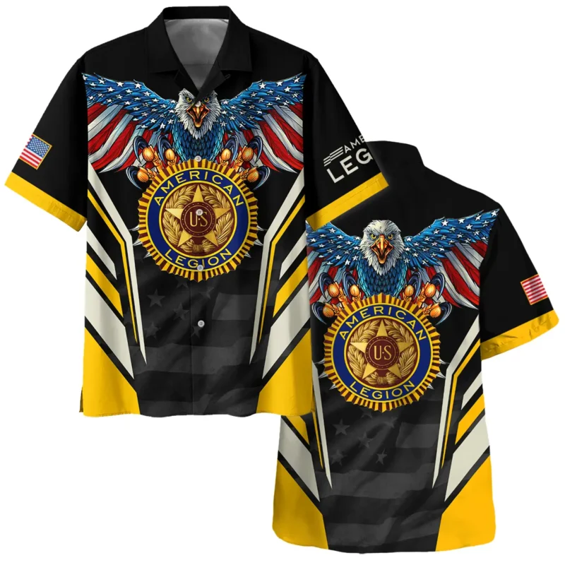 Eagle And American Legion United States Veteran All Over Prints BLVET24924A3HW - Hawaiian Shirt