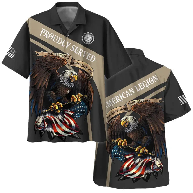 Proudly Served All Gave Some SGA American Legion United States Veteran All Over Prints BLVET24924C4HW - Hawaiian Shirt