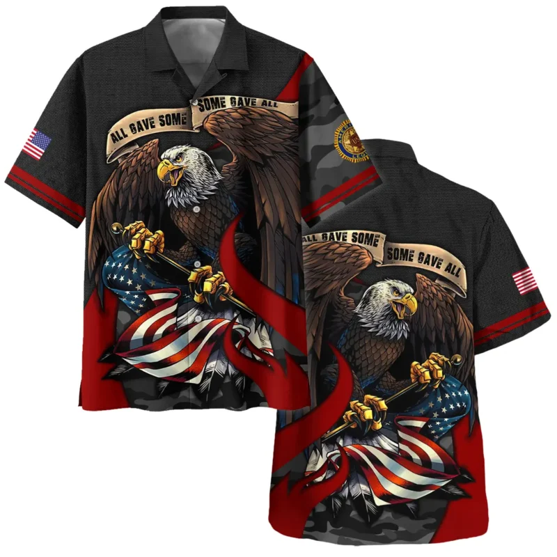 All Gave Some Some Gave All American Legion United States Veteran All Over Prints BLVET24924F2HW - Hawaiian Shirt