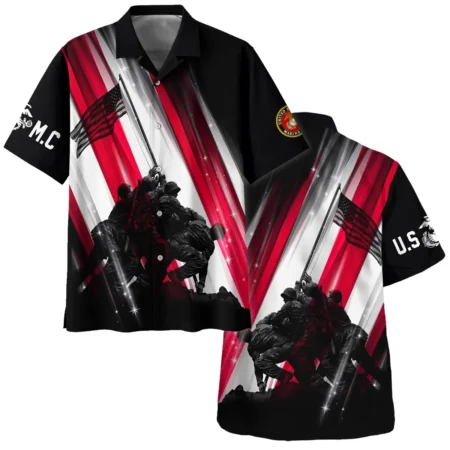 Raising the Flag U.S. Marine Corps All Over Prints BLVTR20924A2MCHW - Hawaiian Shirt