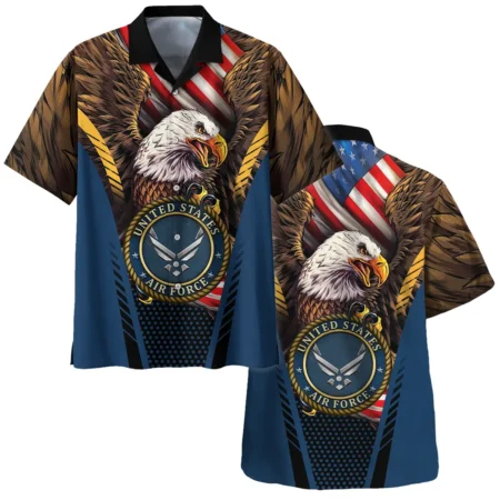 Eagle And Flag U.S. Air Force All Over Prints BLVTR20924A3AFHW - Hawaiian Shirt