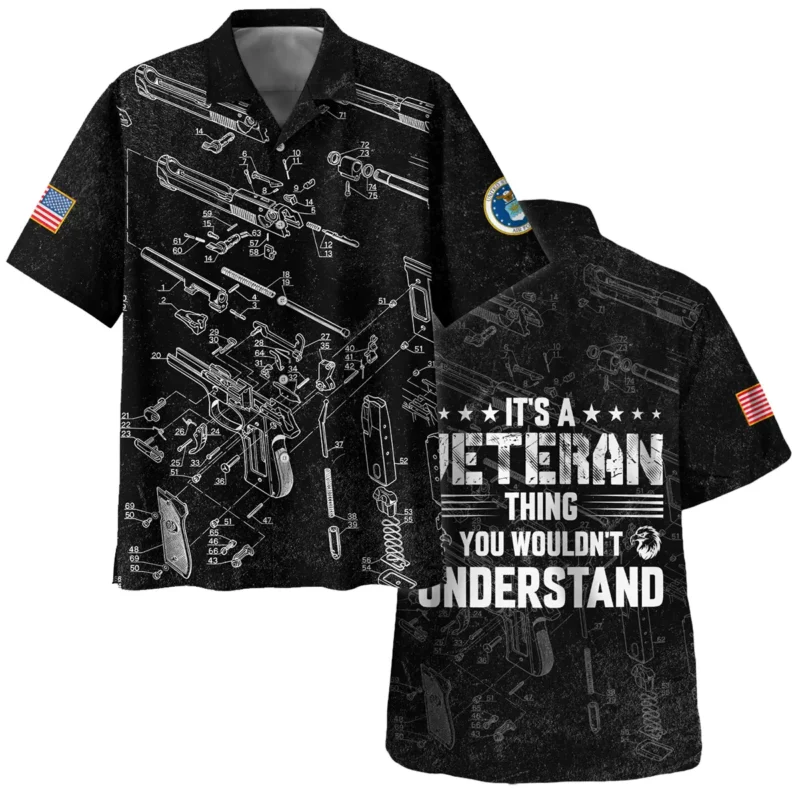 It's A Veteran Thing You Wouldn't Understand Bullet Dissection U.S. Air Force All Over Prints BLVTR21924A1AFHW - Hawaiian Shirt