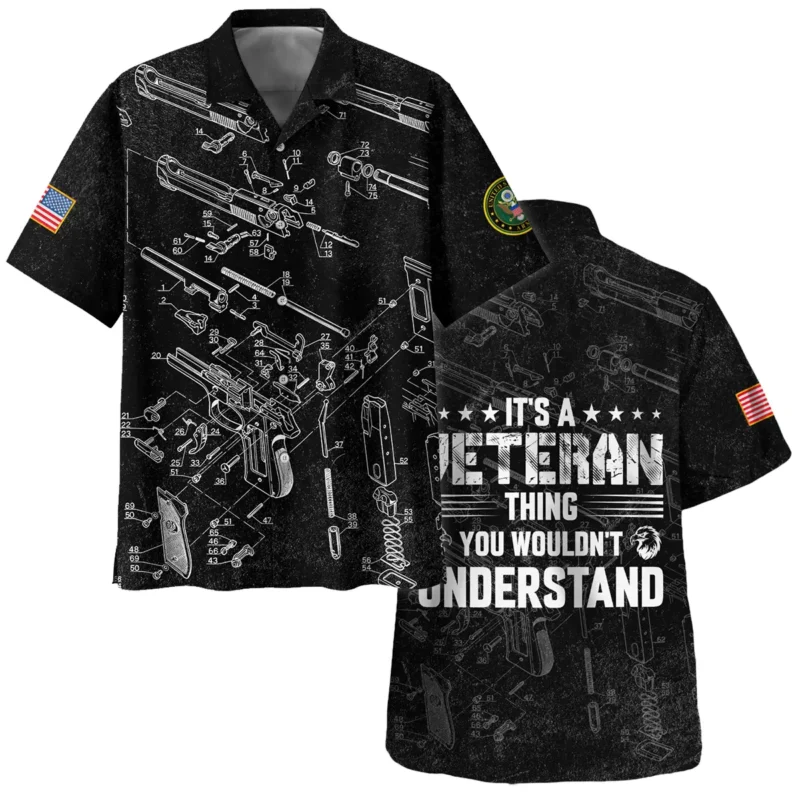 It's A Veteran Thing You Wouldn't Understand Bullet Dissection U.S. Army All Over Prints BLVTR21924A1AMHW - Hawaiian Shirt