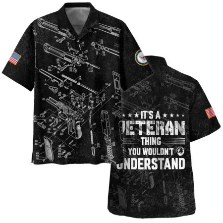 It's A Veteran Thing You Wouldn't Understand Bullet Dissection U.S. Navy All Over Prints BLVTR21924A1NVHW - Hawaiian Shirt