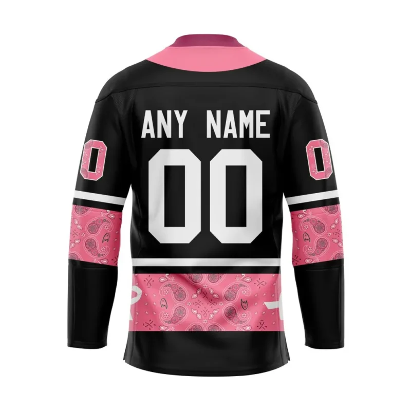 NHL Anaheim Ducks, Specialized Hockey Jerseys In Classic Style With Paisley! In October We Wear Pink Breast Cancer